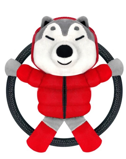 husky Plush Toy Red