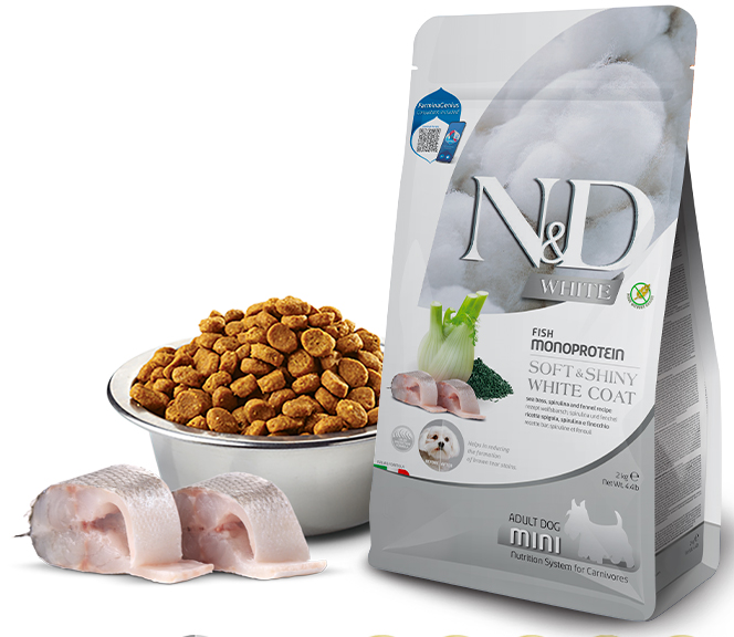 Sea bass, spirulina and fennel Adult Mini 2kg