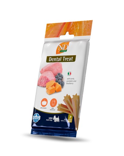 Dental Treat Lamb, Pumpkin and Blueberry Mini 60g