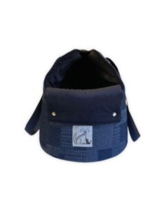 The Patchwork Effect Denim Dog Carrier
