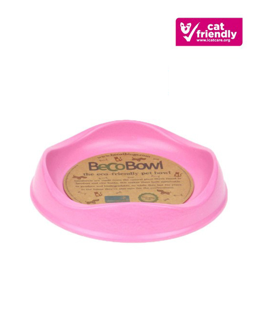 Bamboo Cat Bowl Pink