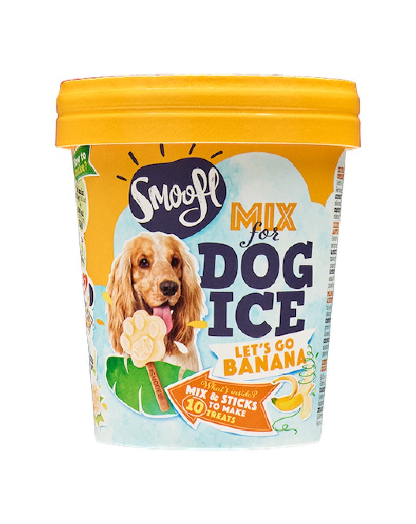 Smoofl Banana Mix for Dog Ice