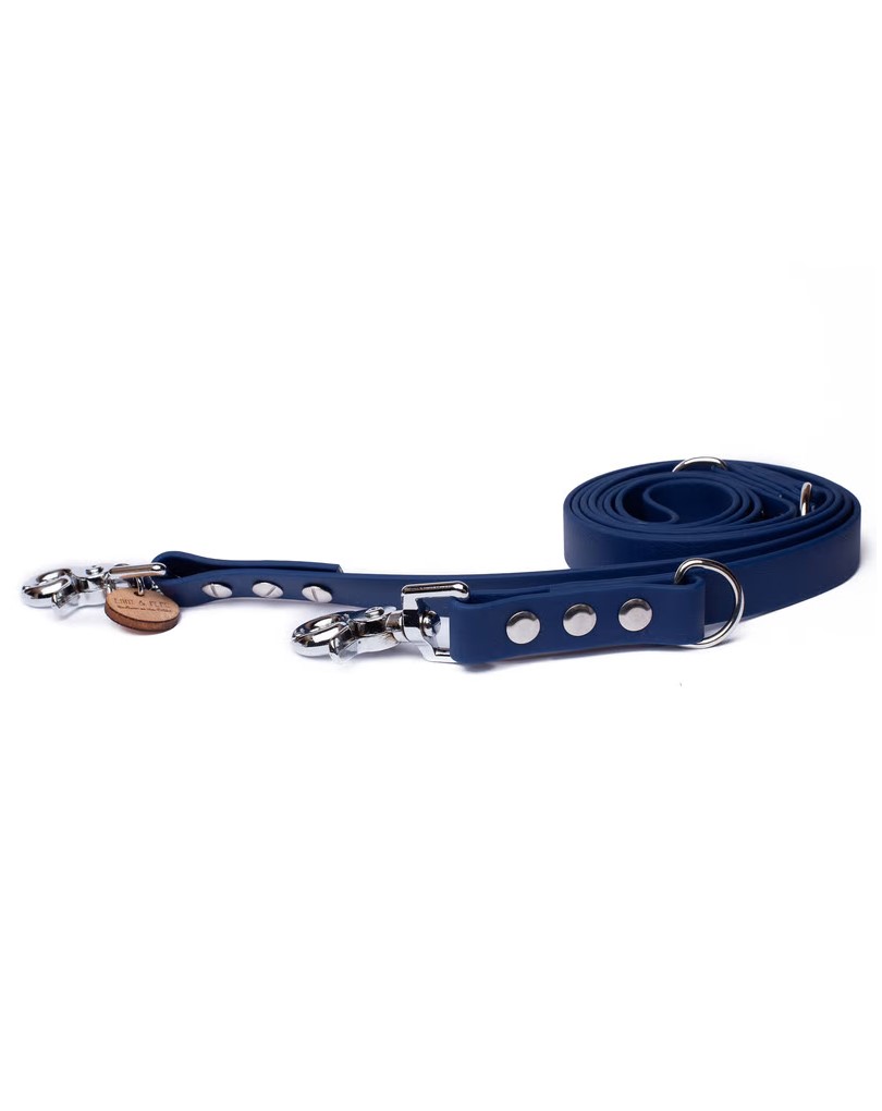Biothane Leash Hefty silver 2m adjustable