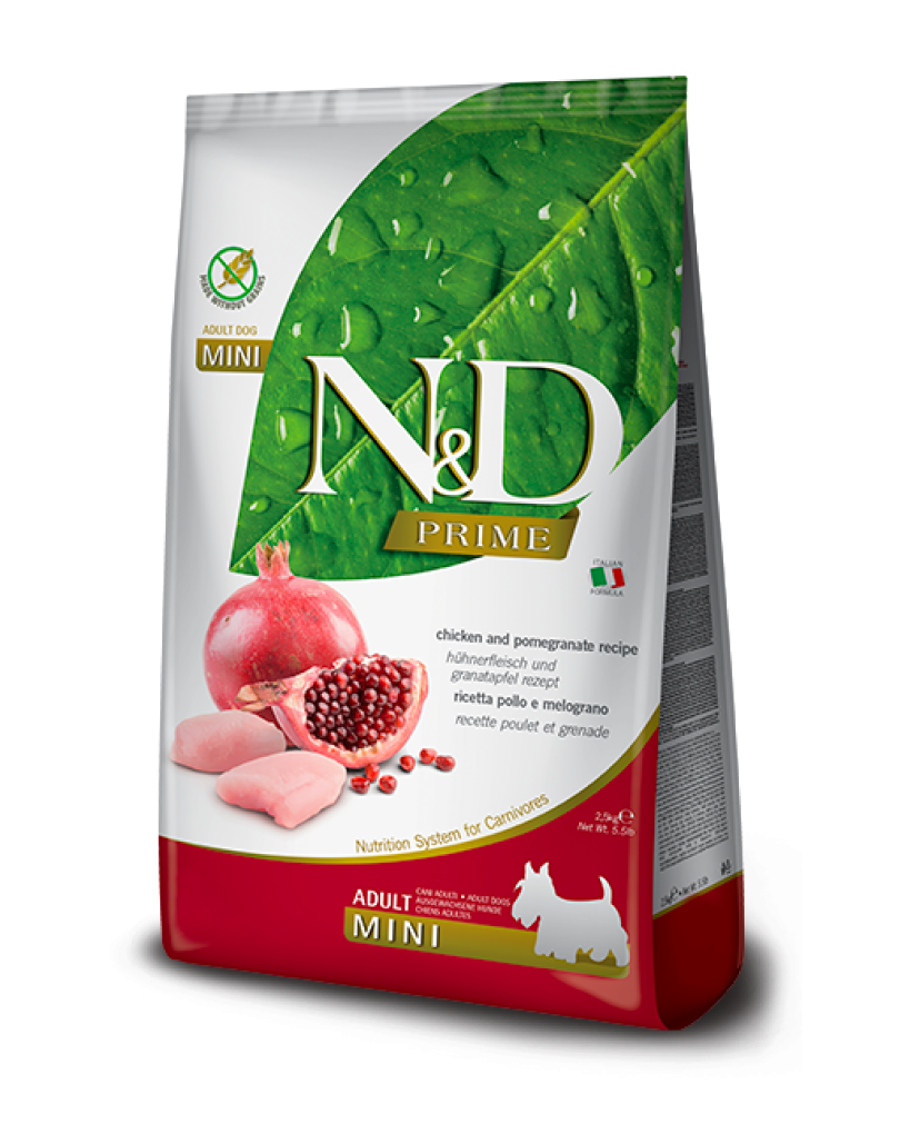 N&D Prime Chicken & Pomegranate Adult Mini 2.5Kg